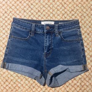 PacSun Dark Blue stretchy Jean Shorts size 23